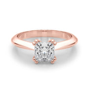 Brilliant Double Prong Engagement Ring Cushion Diamond Engagement Ring in 10K/14K gold and platinum with certified lab-grown or natural diamonds