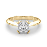 Brilliant Double Prong Engagement Ring Cushion Diamond Engagement Ring in 10K/14K gold and platinum with certified lab-grown or natural diamonds