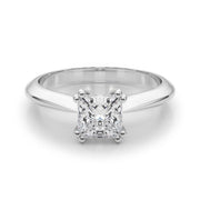 Brilliant Double Prong Engagement Ring Cushion Diamond Engagement Ring in 10K/14K gold and platinum with certified lab-grown or natural diamonds