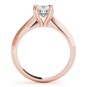 Brilliant Double Prong Engagement Ring Cushion Diamond Engagement Ring in 10K/14K gold and platinum with certified lab-grown or natural diamonds