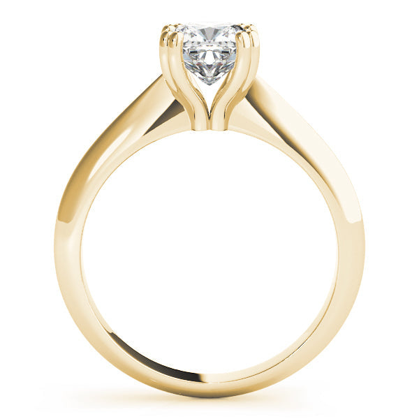 Brilliant Double Prong Engagement Ring Cushion Diamond Engagement Ring in 10K/14K gold and platinum with certified lab-grown or natural diamonds