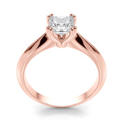 Brilliant Double Prong Engagement Ring Cushion Diamond Engagement Ring in 10K/14K gold and platinum with certified lab-grown or natural diamonds
