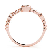 Stackable Half Eternity Ring in Gold & Platinum