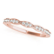 Vintage Inspired Half Eternity Ring in Gold & Platinum