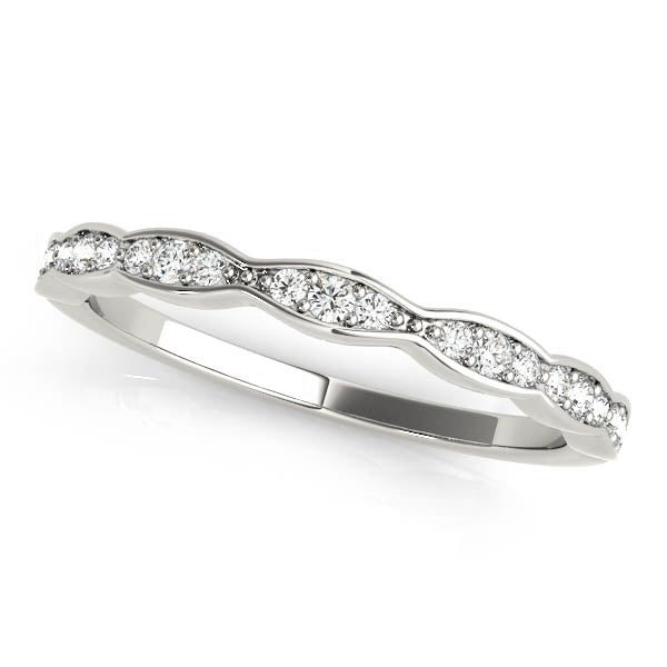 Vintage Inspired Half Eternity Ring in Gold & Platinum