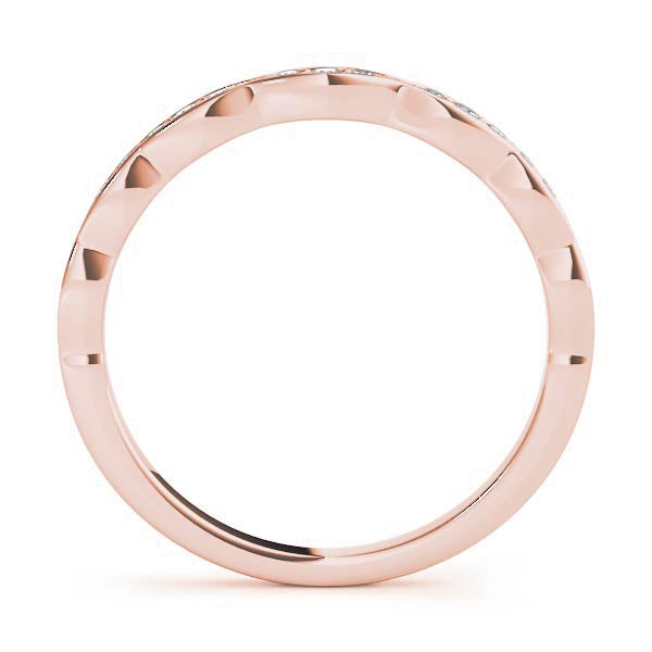 Vintage Inspired Half Eternity Ring in Gold & Platinum