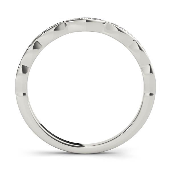 Vintage Inspired Half Eternity Ring in Gold & Platinum