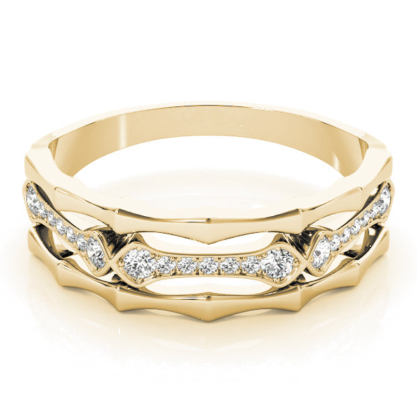 Diamond Half Eternity Ring in Gold & Platinum