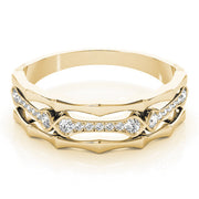 Diamond Half Eternity Ring in Gold & Platinum