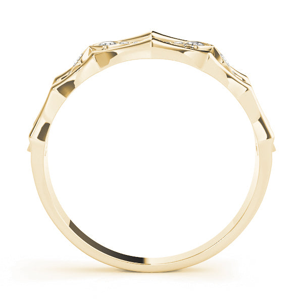Diamond Half Eternity Ring in Gold & Platinum