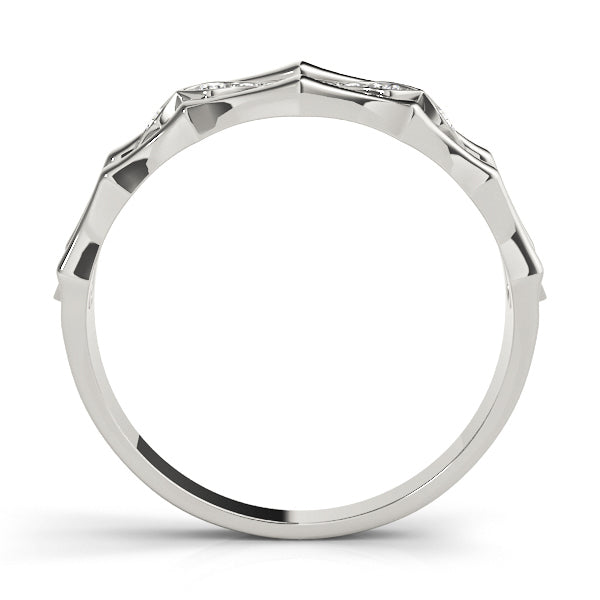 Diamond Half Eternity Ring in Gold & Platinum