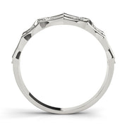 Diamond Half Eternity Ring in Gold & Platinum