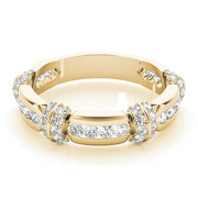 Diamond Half Eternity Ring in Gold & Platinum