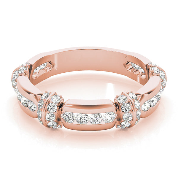 Diamond Half Eternity Ring in Gold & Platinum