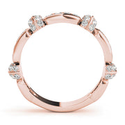 Diamond Half Eternity Ring in Gold & Platinum