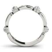 Diamond Half Eternity Ring in Gold & Platinum