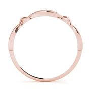 Stackable Vintage Inspired Half Eternity Ring in Gold & Platinum