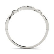 Stackable Vintage Inspired Half Eternity Ring in Gold & Platinum