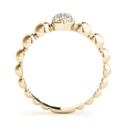 Stackable Half Eternity Ring in Gold & Platinum