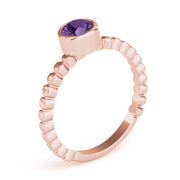 Opulent Fashion Band Round Diamond Engagement Ring in 10K/14K gold and platinum with certified lab-grown or natural diamonds