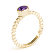 Opulent Fashion Band Round Diamond Engagement Ring in 10K/14K gold and platinum with certified lab-grown or natural diamonds