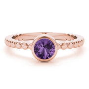 Opulent Fashion Band Round Diamond Engagement Ring in 10K/14K gold and platinum with certified lab-grown or natural diamonds