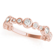 B-Dwn Chg. Half Eternity Ring in Gold & Platinum