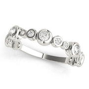 B-Dwn Chg. Half Eternity Ring in Gold & Platinum
