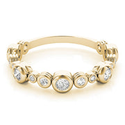 B-Dwn Chg. Half Eternity Ring in Gold & Platinum