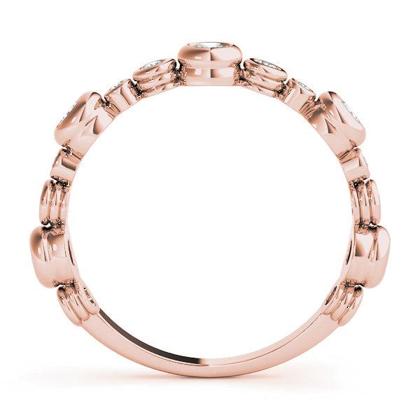 B-Dwn Chg. Half Eternity Ring in Gold & Platinum