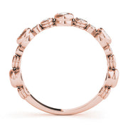 B-Dwn Chg. Half Eternity Ring in Gold & Platinum