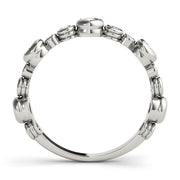 B-Dwn Chg. Half Eternity Ring in Gold & Platinum