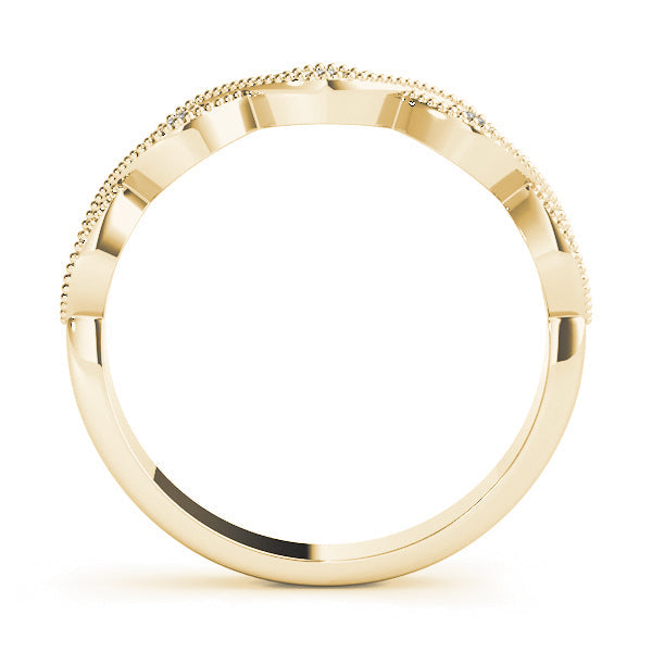 Marquise Stackable Rings Half Eternity Ring in Gold & Platinum