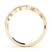 Marquise Stackable Rings Half Eternity Ring in Gold & Platinum