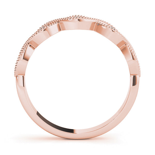 Marquise Stackable Rings Half Eternity Ring in Gold & Platinum