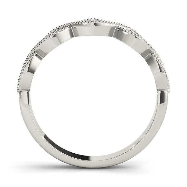 Marquise Stackable Rings Half Eternity Ring in Gold & Platinum