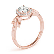 Celestial Fashion Ring Oval Diamond Engagement Ring in 10K/14K gold and platinum with certified lab-grown or natural diamonds