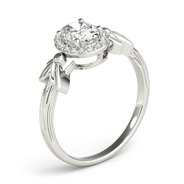 Celestial Fashion Ring Oval Diamond Engagement Ring in 10K/14K gold and platinum with certified lab-grown or natural diamonds
