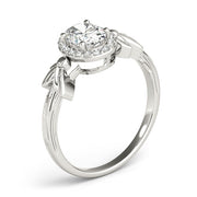 Celestial Fashion Ring Oval Diamond Engagement Ring in 10K/14K gold and platinum with certified lab-grown or natural diamonds