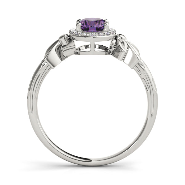 Celestial Fashion Ring Oval Diamond Engagement Ring in 10K/14K gold and platinum with certified lab-grown or natural diamonds