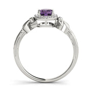Celestial Fashion Ring Oval Diamond Engagement Ring in 10K/14K gold and platinum with certified lab-grown or natural diamonds
