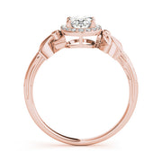 Celestial Fashion Ring Oval Diamond Engagement Ring in 10K/14K gold and platinum with certified lab-grown or natural diamonds