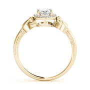 Celestial Fashion Ring Oval Diamond Engagement Ring in 10K/14K gold and platinum with certified lab-grown or natural diamonds