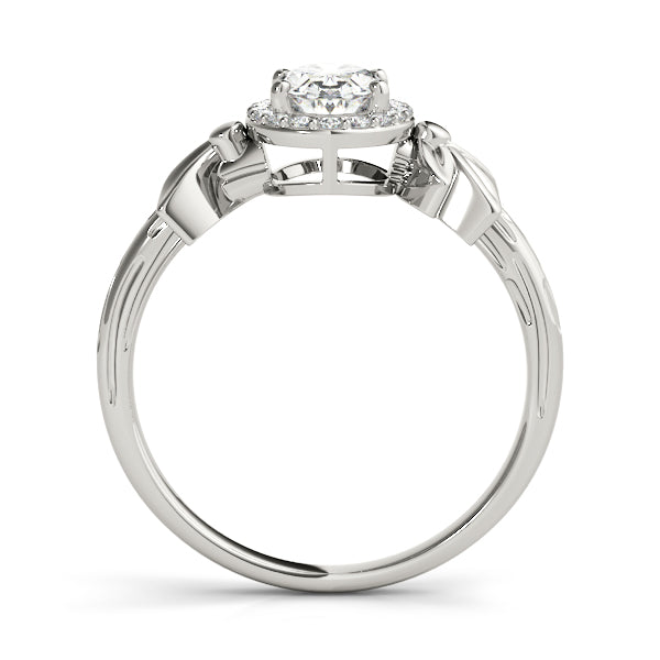Celestial Fashion Ring Oval Diamond Engagement Ring in 10K/14K gold and platinum with certified lab-grown or natural diamonds