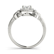 Celestial Fashion Ring Oval Diamond Engagement Ring in 10K/14K gold and platinum with certified lab-grown or natural diamonds