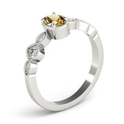 Heirloom Fashion Ring Oval Diamond Engagement Ring in 10K/14K gold and platinum with certified lab-grown or natural diamonds