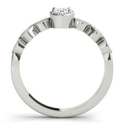 Heirloom Fashion Ring Oval Diamond Engagement Ring in 10K/14K gold and platinum with certified lab-grown or natural diamonds