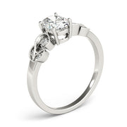 Graceful Fashion Ring Oval Diamond Engagement Ring in 10K/14K gold and platinum with certified lab-grown or natural diamonds