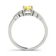 Graceful Fashion Ring Oval Diamond Engagement Ring in 10K/14K gold and platinum with certified lab-grown or natural diamonds