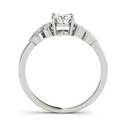 Graceful Fashion Ring Oval Diamond Engagement Ring in 10K/14K gold and platinum with certified lab-grown or natural diamonds
